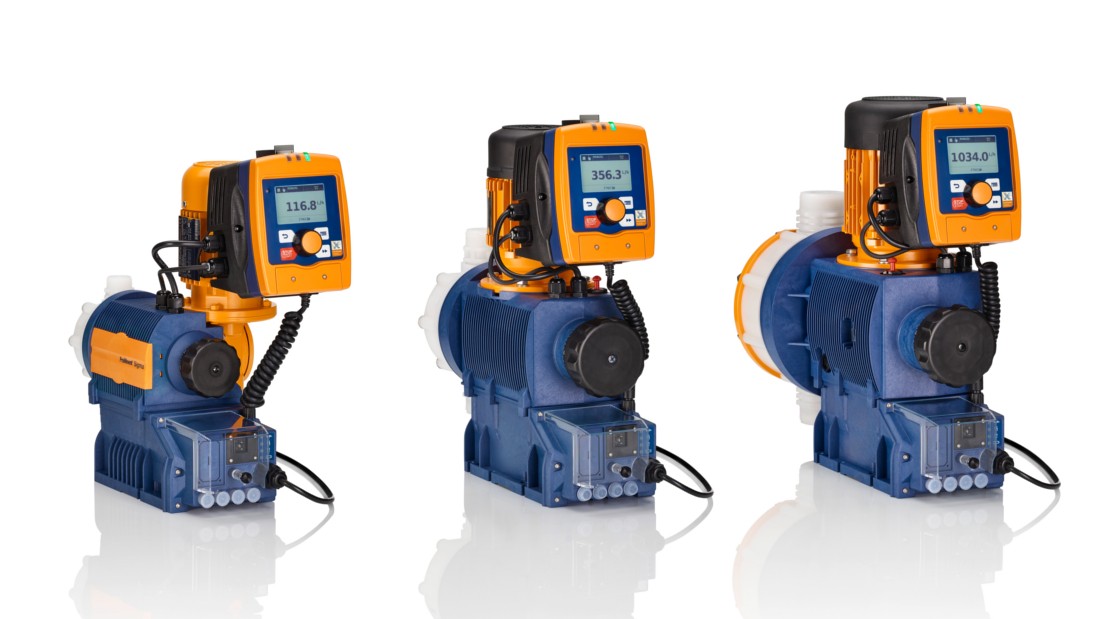 Motor diaphragm metering pump
