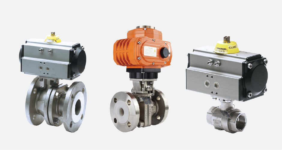 Two piece ball valve